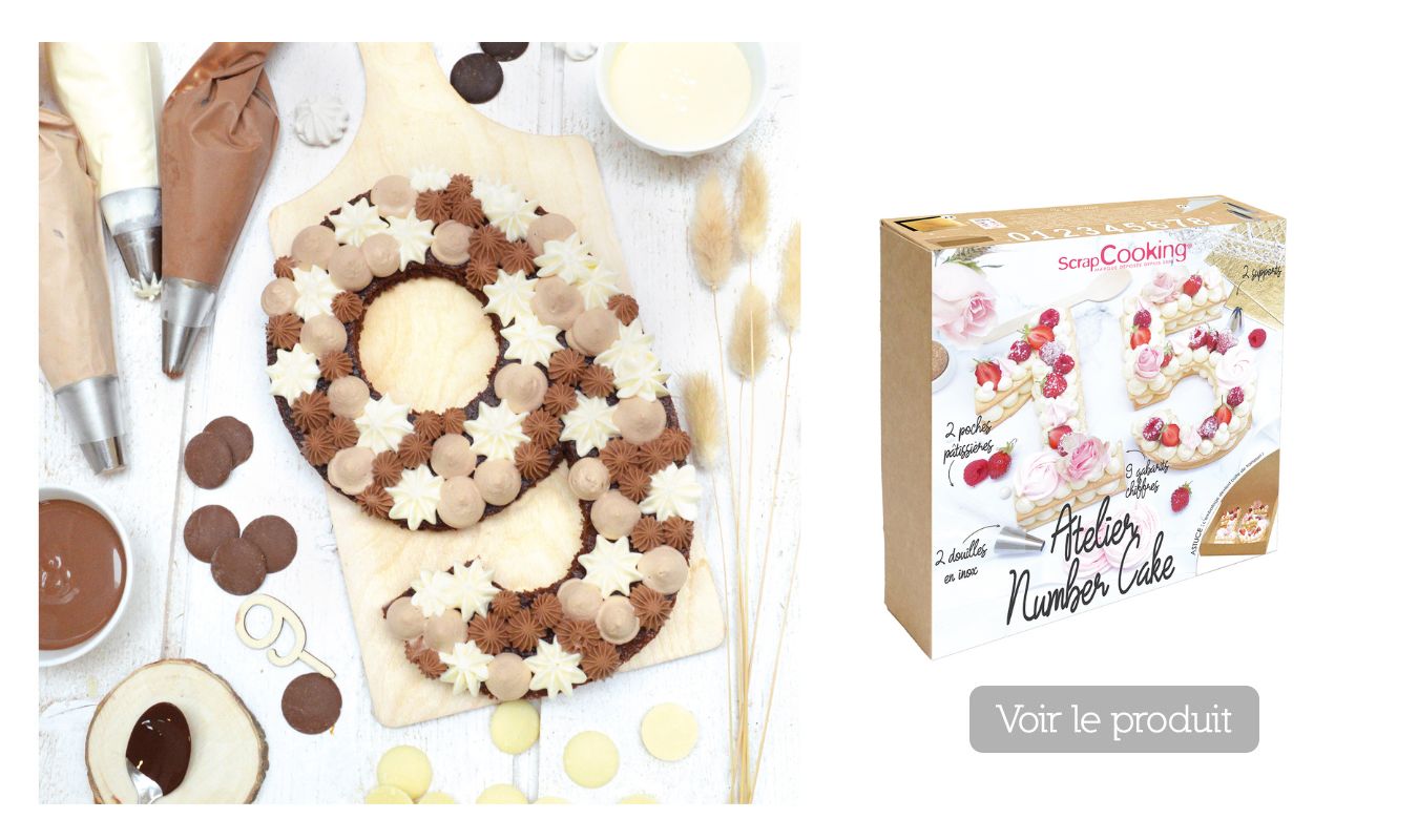 Number cake 3 chocolats facile Atelier Number cake - ScrapCooking